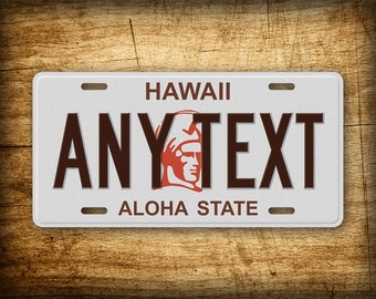 Personalized 1981-1990 Hawaii State Custom 6x12 License Plate