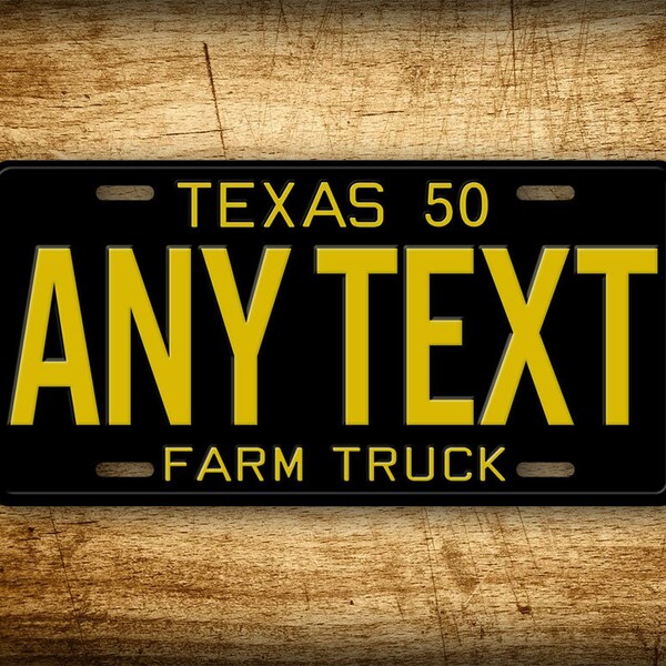Antique Texas License Plate Etsy
