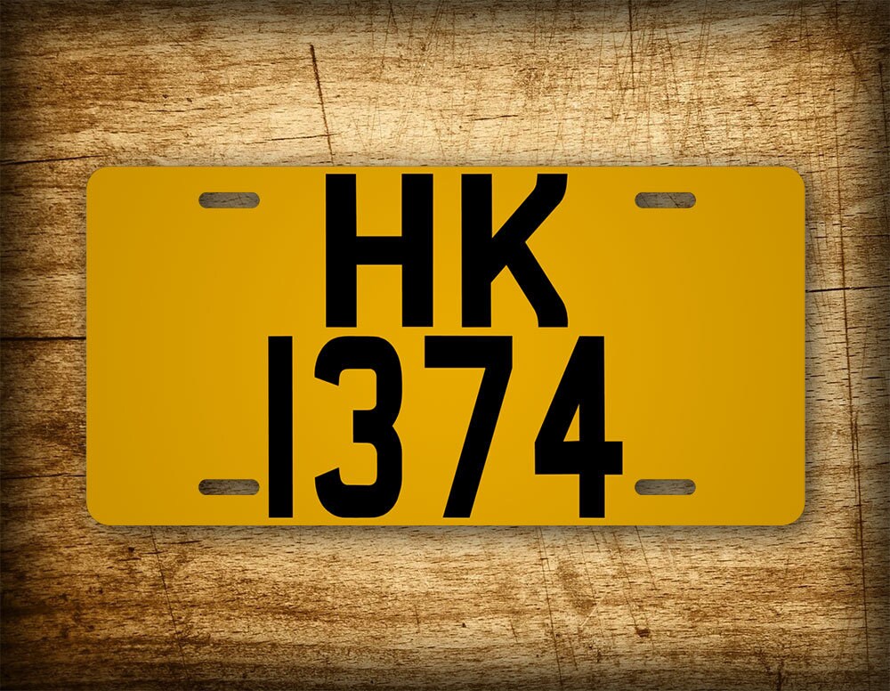 Custom U.S. Sized HONG KONG License Plate Aluminum Auto Tag Etsy