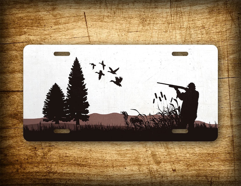 Duck Hunter License Plate Novelty Duck Hunting Gift Auto Tag Etsy