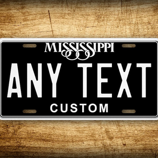 Personalized Mississippi State Custom 6x12 Novelty License Plate