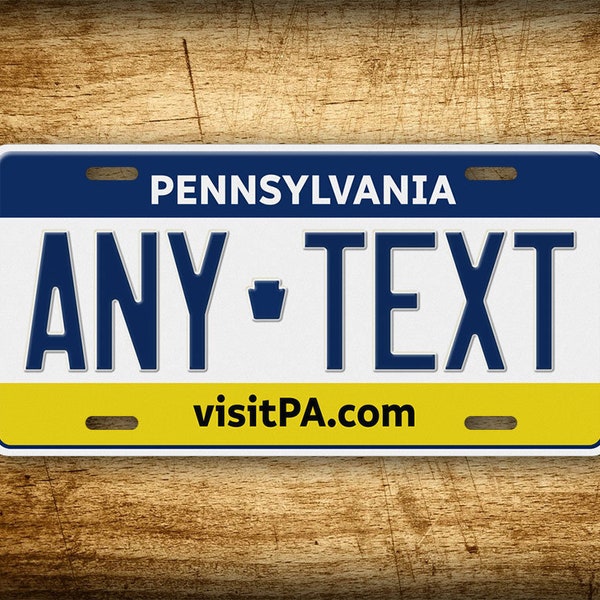 Personalized Pennsylvania State Custom 6x12 Novelty License Plate