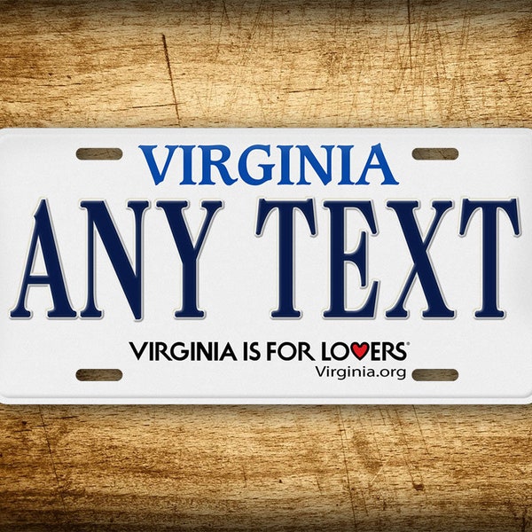 Personalized Virginia State Custom 6x12 Novelty License Plate