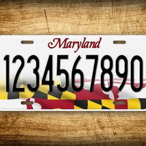 Personalized Maryland State Custom 6x12 Novelty License Plate image 3
