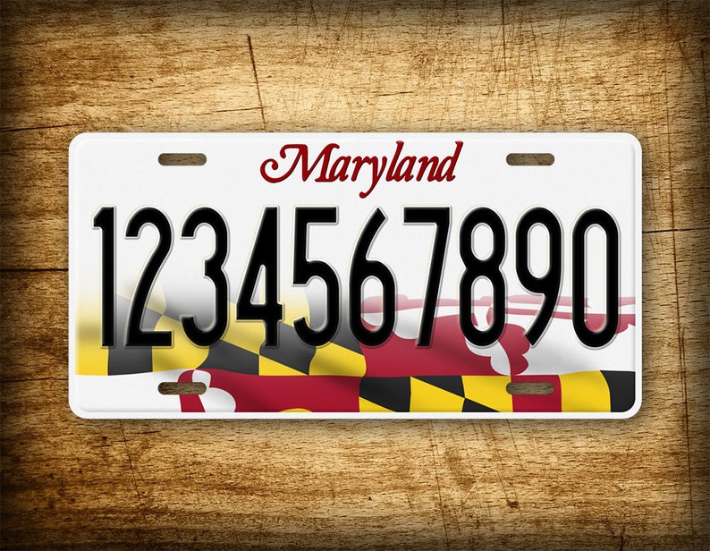 Personalized Maryland State Custom 6x12 Novelty License Plate image 3