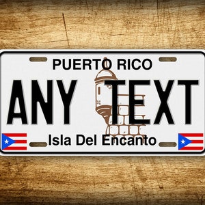 Personalized 6x12 Old Puerto Rico Isla Del Encanto Custom Novelty License Plate