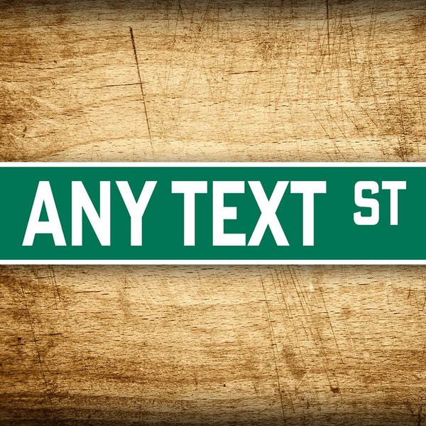 Custom Green Street Sign - Etsy