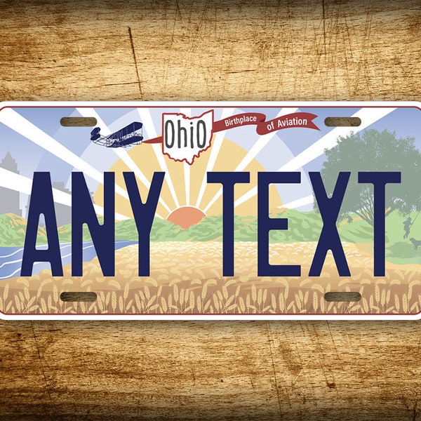 Custom Ohio Birthplace of Aviation State 6x12 Novelty License Plate