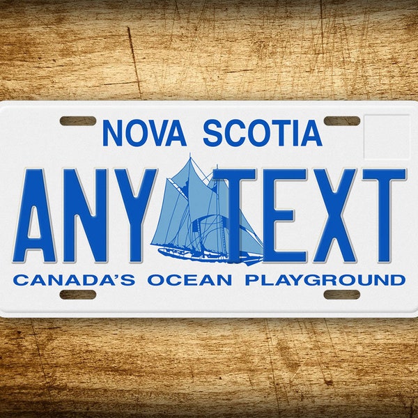 Personalized Nova Scotia Canada's Ocean Playground Custom 6x12 License Plate