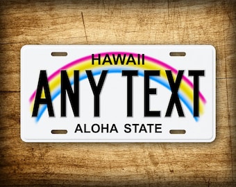 Personalized Hawaii State Custom Novelty 6x12 License Plate