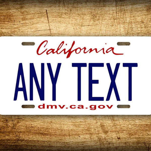 Personalized 6x12 California State Replica Custom Novelty License Plate