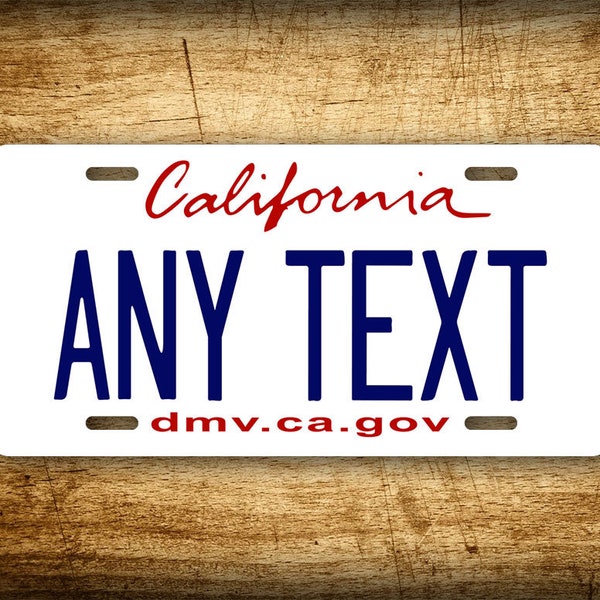 California License Plate Etsy