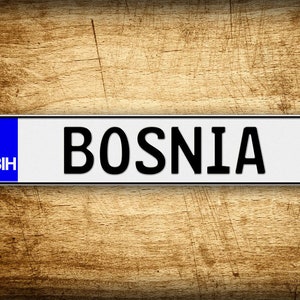 Custom Text Novelty Bosnia License Plate ANY TEXT Full Size Personalized European Size Vehicle License Plate
