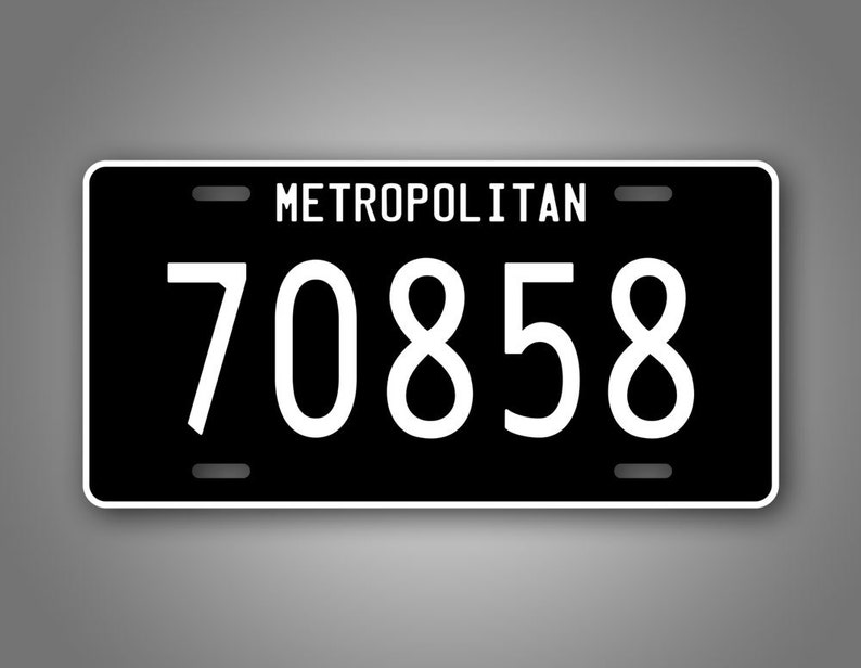 The Matrix Movie License Plate Metropolitan 70858 Auto Tag Etsy