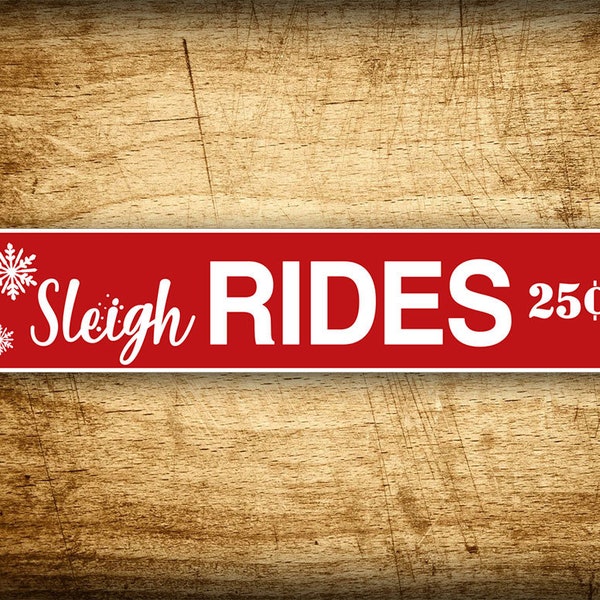 Christmas Sleigh Rides Sign
