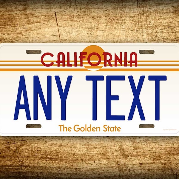 Personalized Vintage California State Novelty 6x12 License Plate Replica