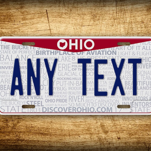 Personalized Ohio State Custom 6x12 Novelty License Plate