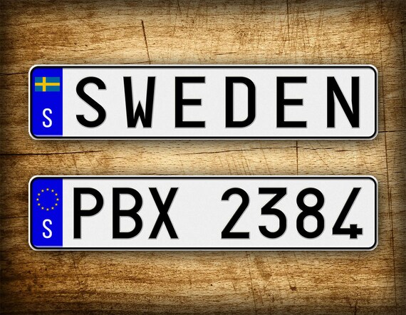 Swedish license plate discount