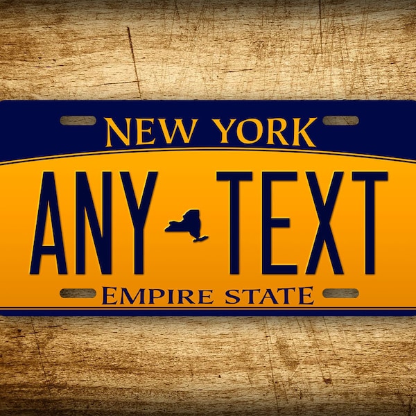 Personalized New York Custom 6x12 Novelty License Plate