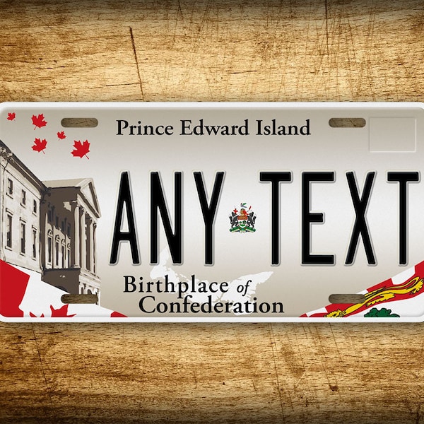 Personalized 6x12 Prince Edward Island Canada Custom Novelty License Plate