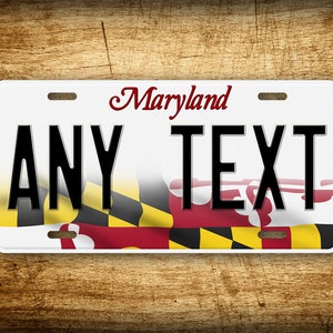Personalized Maryland State Custom 6x12 Novelty License Plate image 1