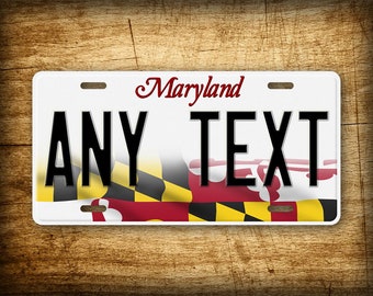 Personalized Maryland State Custom 6x12 Novelty License Plate