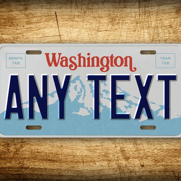 Personalized 1990-1998 Washington State Custom 6x12 Novelty License Plate