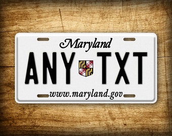 Personalized 1986-2010 Maryland State Custom 6x12 Novelty License Plate