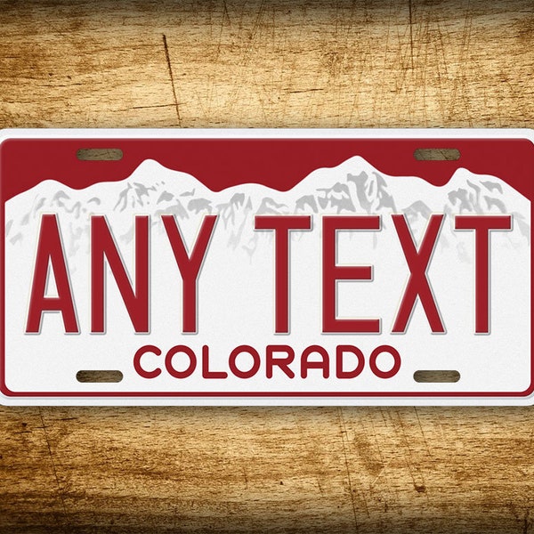 Colorado License Plate Etsy