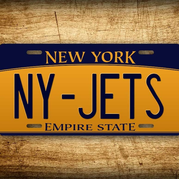 New York Jets 6x12 License Plate NFL Football Team State Auto Tag -Metal for truck/car