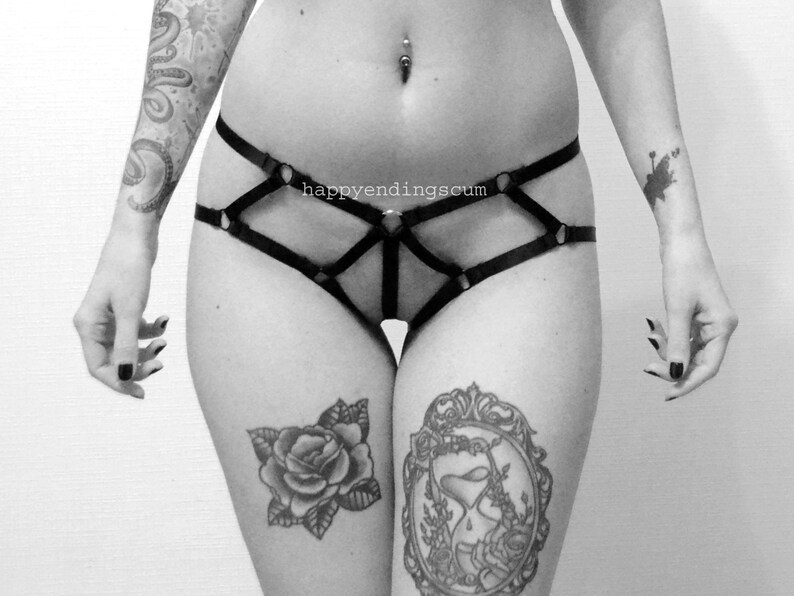 Cordelia harness panties harness lingerie strappy lingerie bondage lingerie BDSM Lingerie Pet Play Lingerie