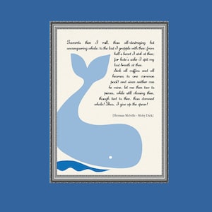 Carteles imprimibles MOBY DICK de MELVILLE, amantes de la lectura, lista para imprimir, descargas instantáneas,libros,Navidad,books addicted