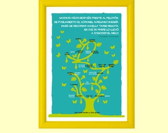Cartazes Impressão CEM ANOS de SOLIDAO by Gabriel García Márquez por amantes do livro, para imprimir, downloads, livros,