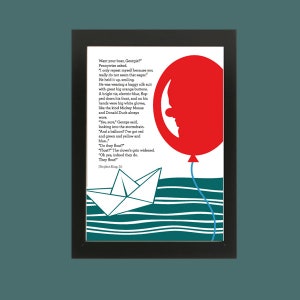 Carteles imprimibles IT STEPHEN KING, amantes de la lectura, lista para imprimir, descargas instantáneas, libros, Navidad