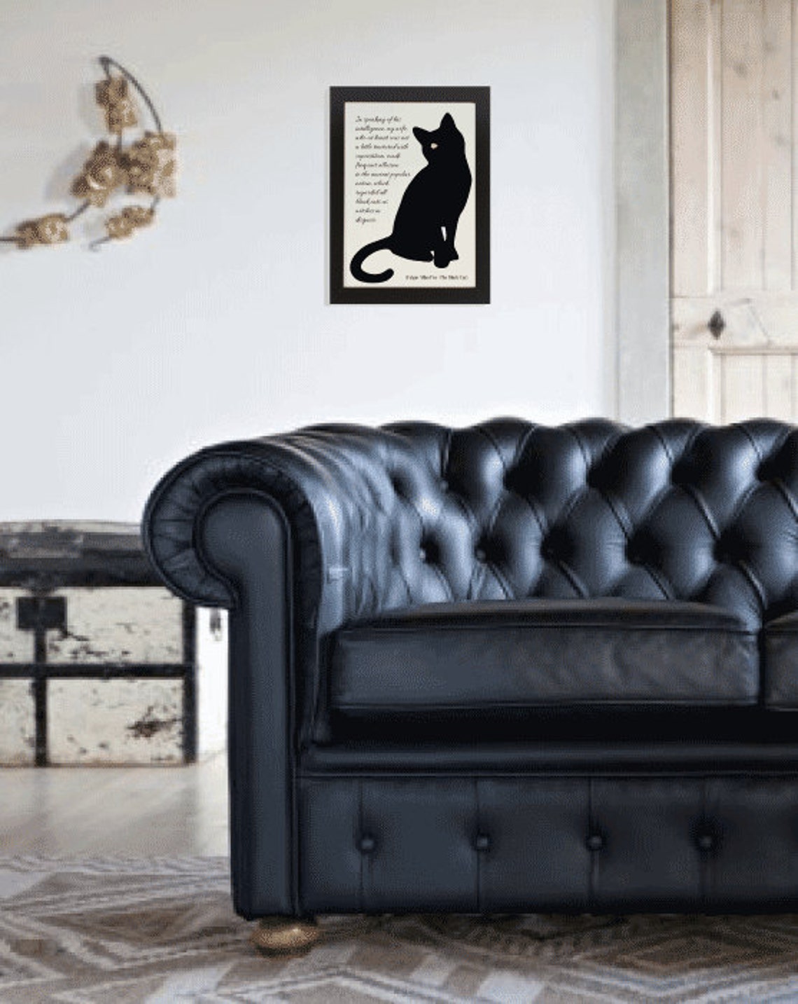 PRINTABLE Poster the Black Cat by Edgar Allan POE Book | Etsy