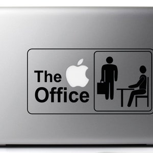STICKER for Mac THE OFFICE Logo Macbook Pro Air 11, 13, 15, 17'', tv series, dunder mifflin,make you mac book unique! Tv series, geeks, Dali