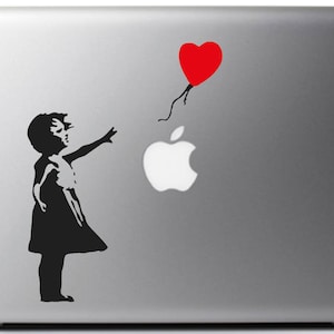 Adesivo Copriinterruttore In Vinile Banksy - Ragazza Con Palloncino Rosso - 2 Pezzi, 84x84 Mm - 2