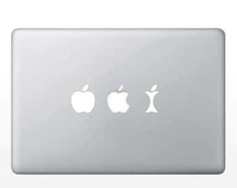 Sticker decal EAT THE APPLE, suitable for Mac - MacBook pro air 13'' 15''