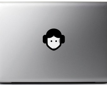 Sticker for Mac STAR WARS Character Princess LEIA- Macbook Pro Air 11, 13, 15, 17'' stickers macbook pro, macbook decal, macbook stickers