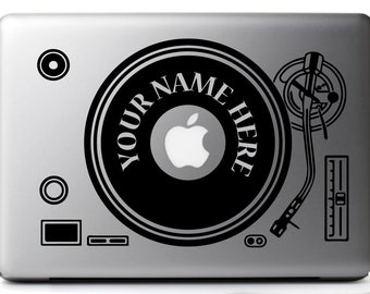 dj macbook sticker