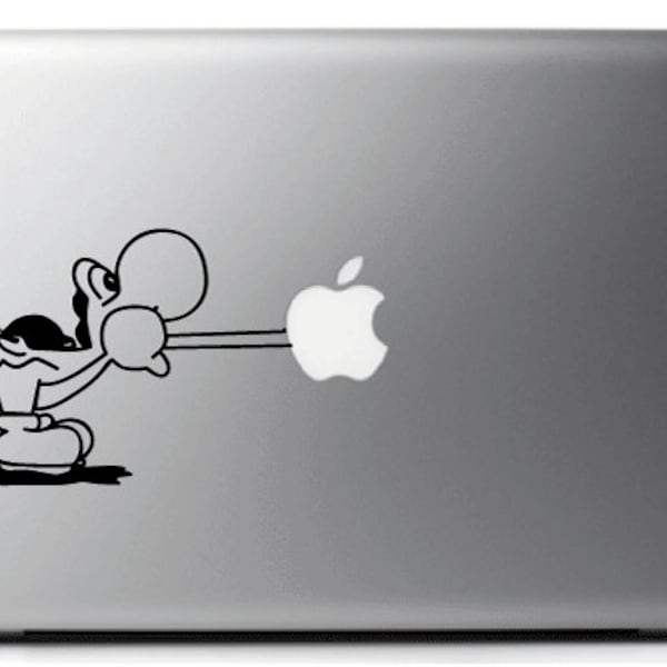 Stickers YOSHI - Mario BROS, decal, adesivi per MAC - MacBook pro air 11, 13 15''