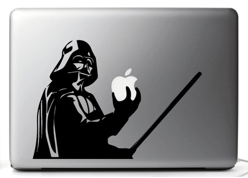 STICKERS for Mac DARTH VADER Star Wars MacBook Pro Air 11, 13, 15, 17'' stickers MacBook pro, star wars MacBook decal, star wars addicted image 1