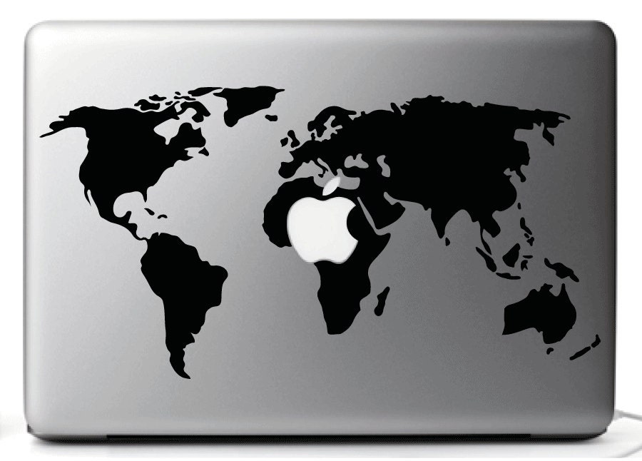 Stickers MacBook decal WORLD PLANISFERO, stickers for MAC - MacBook pro air 13, 15'' stickers for mac, cheap gifts, macbook decals