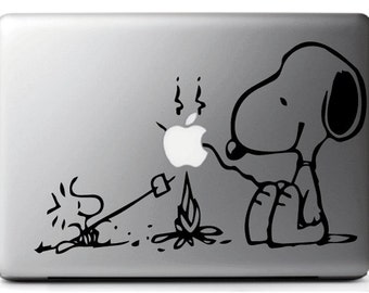 Macbook decal SNOOPY & WOODSTOCK, suitable for MAC - MacBook pro air 11, 13 15''