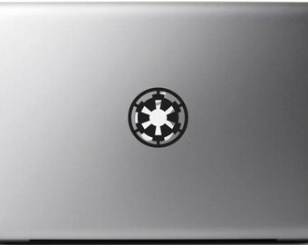 1 Sticker Star Wars Symbols - GALACTIC EMPIRE - Macbook Pro Air 11, 13, 15, 17'' stickers macbook,  star wars macbook, star wars addicted