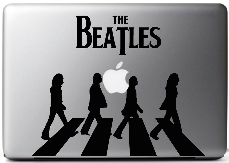  The Beatles Abbey Road Laptop Macbook Sticker Decal Vinyl  Sticker Apple Mac Air Pro Laptop sticker : Electronics