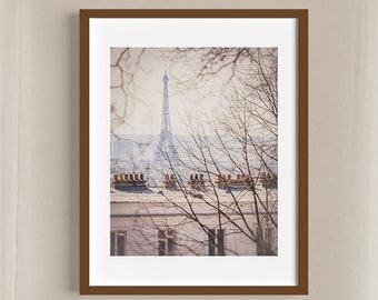 Paris Photography | Nostalgie Parisienne (Parisian Nostalgia) Eiffel Tower View From Montmartre Paris France, Large Art Wall Decor