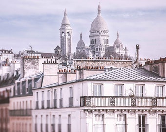 Paris Photography | Sacré-Cœur Basilica, Sacred Heart Church, Montmartre, Paris France, Large Art Wall Decor