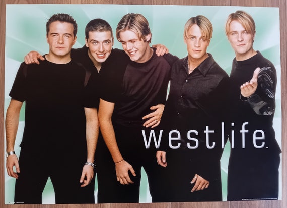 Westlife Original 2000 Vintage Poster Etsy Canada