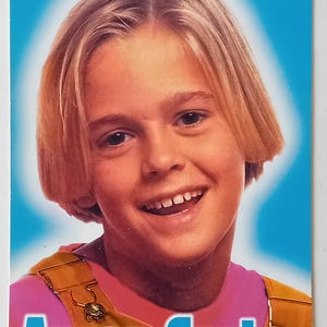Cartolina originale d'epoca di Aaron Carter degli anni '90